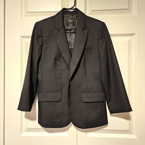 J.Crew Super 120's Black Wool Blazer size 6